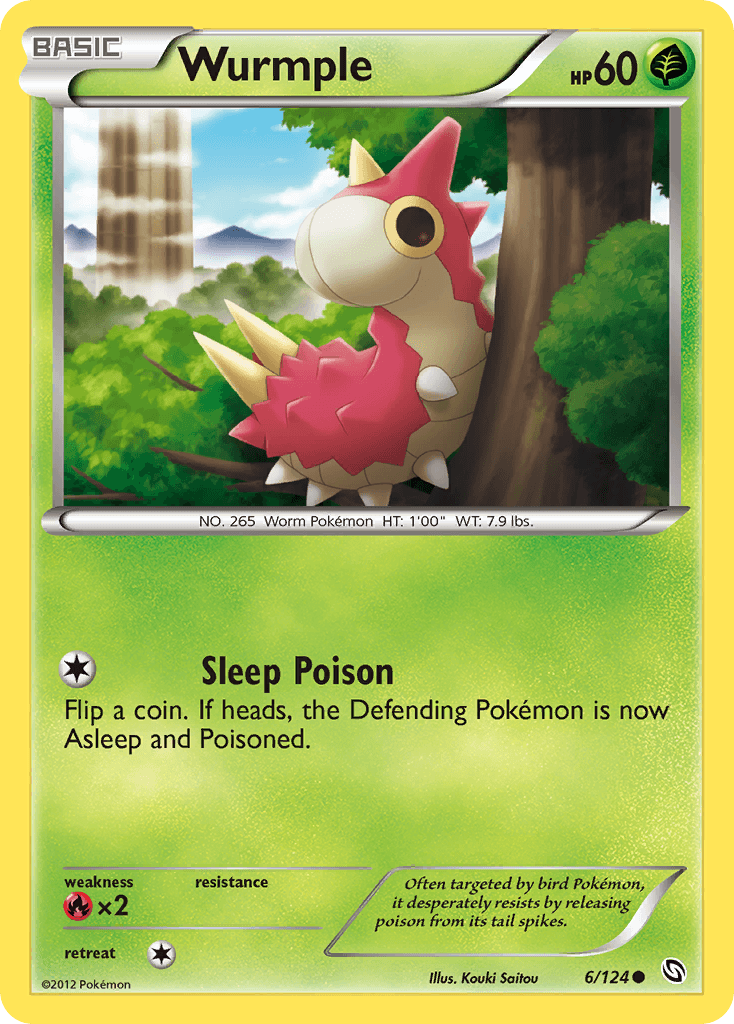 Wurmple Pokemon card